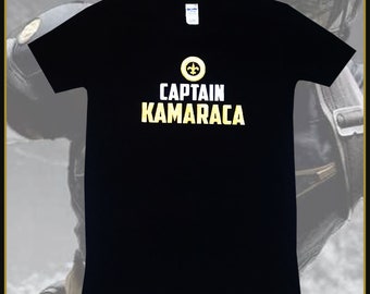 Alvin Kamara 'CAPTAIN KAMARACA' Black Tees