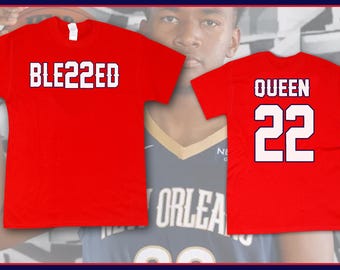 Derik Queen 'BLE22ED' Red Unisex Tees