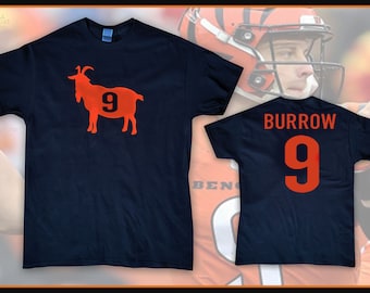 Joe Burrow 'GOAT #9' Unisex Tee (Bengals)