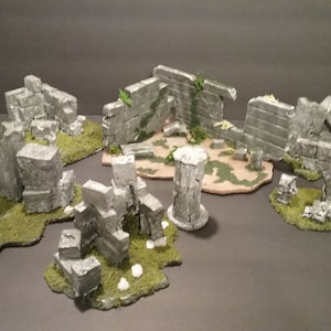 Ruins Scatter Terrain Pieces (Three pieces per order)