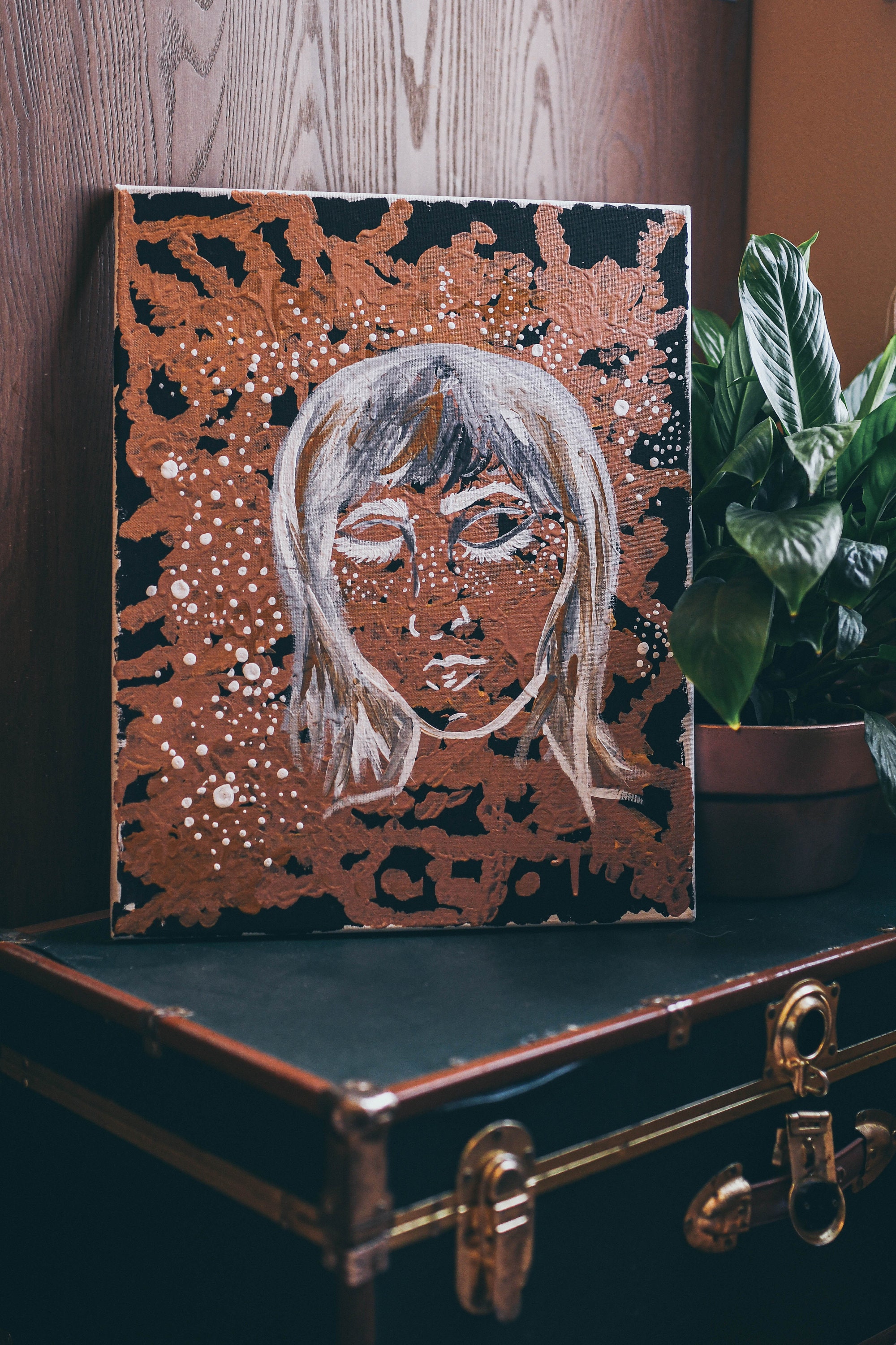 Pintura de cobre de gran tamaño Etsy