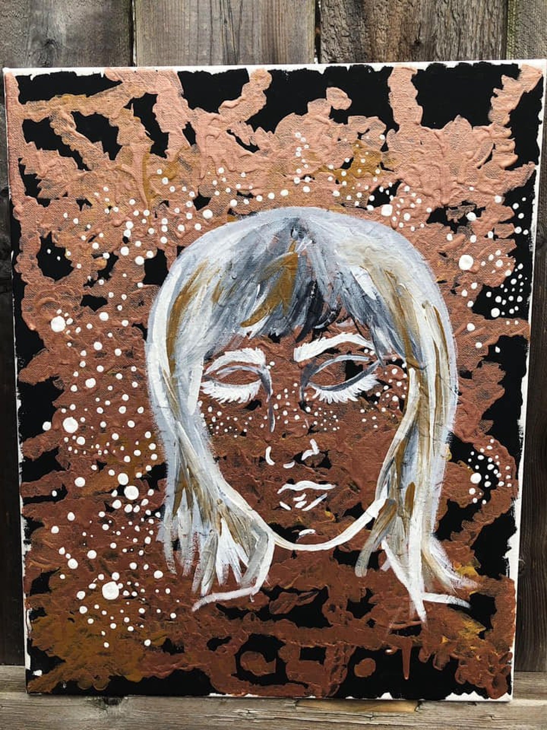 Pintura de cobre de gran tamaño Etsy España