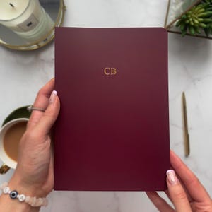 Libreta de tapa blanda - Burdeos - Personalizada