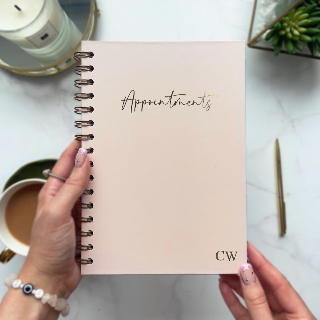 Personalised Appointment Book - Undated - Light Pink - Etsy