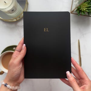 Libreta de tapa blanda - Negra - Personalizada