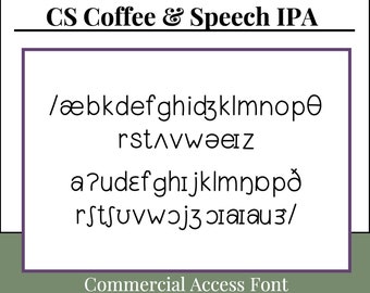 CS Coffee & Speech IPA | FONT