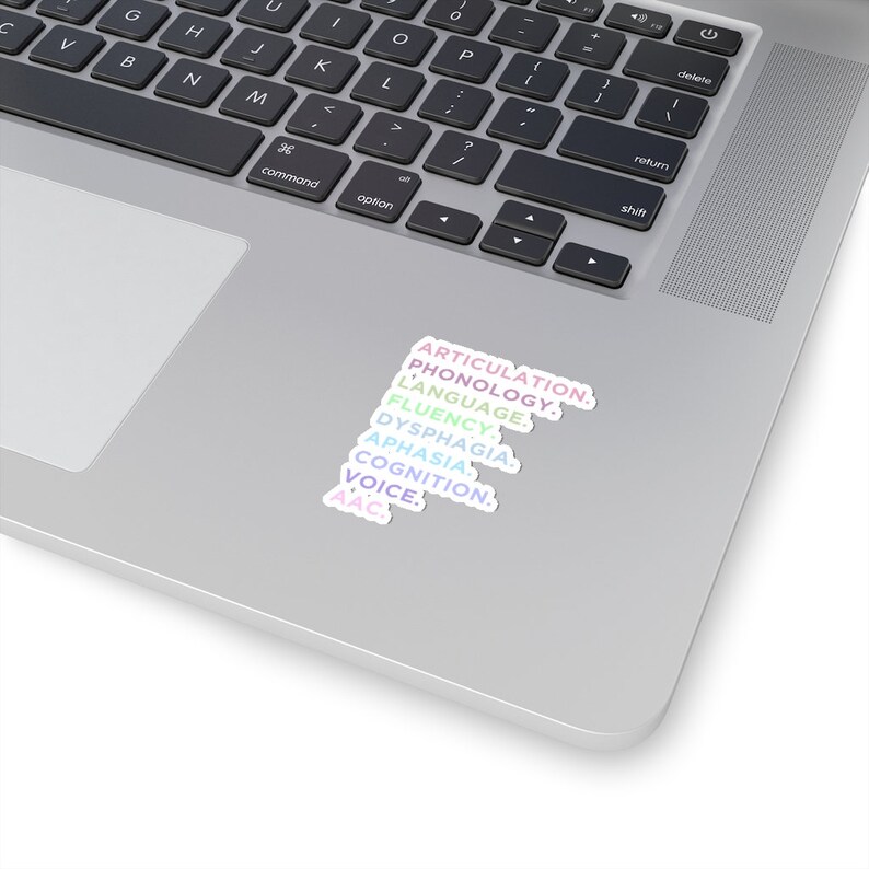 SLP Scope of Practice Spring Theme Kiss-Cut Stickers