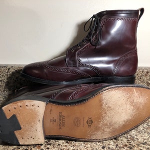 Allen Edmonds Shell Cordovan Dalton Boots, US Size 14E. image 4