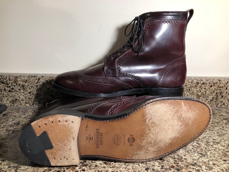 Allen Edmonds Shell Cordovan Dalton Boots, US Size 14E. image 4