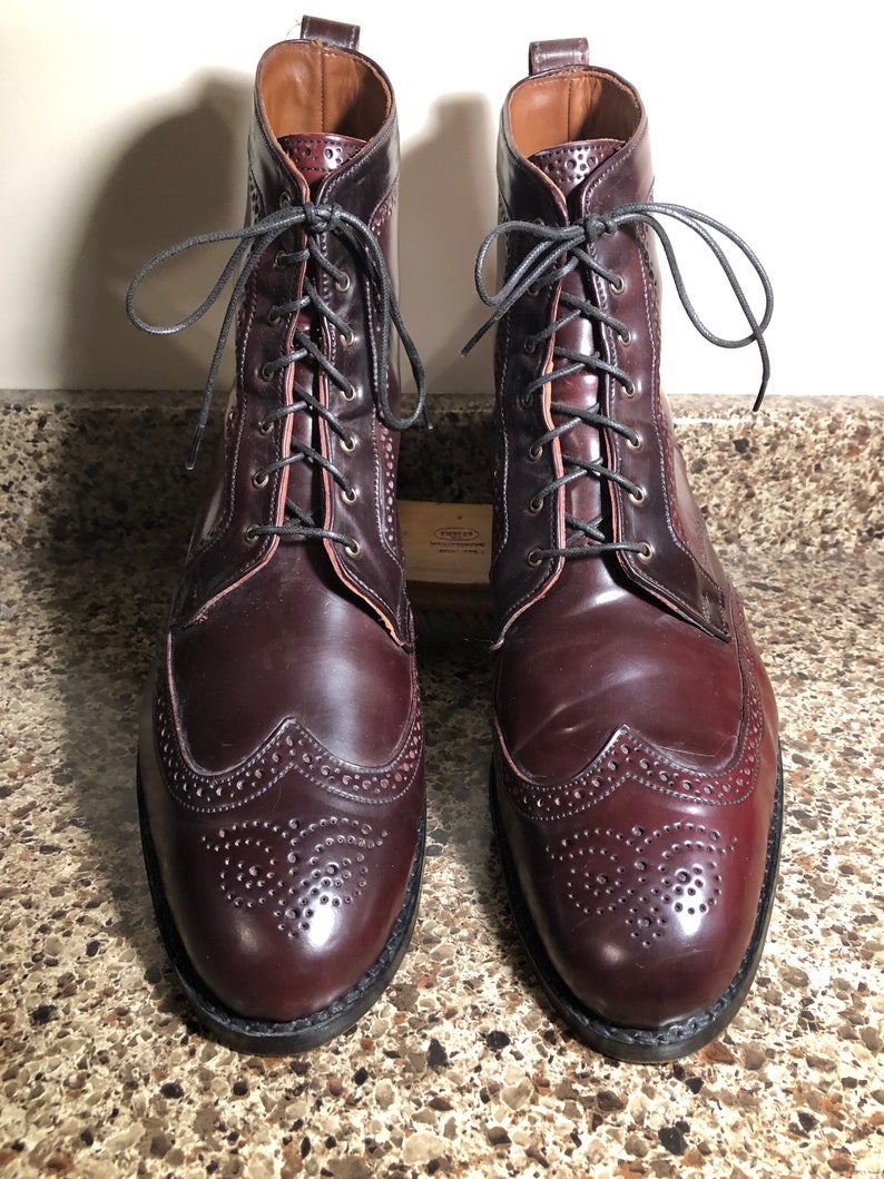 Allen Edmonds Shell Cordovan Dalton Boots, US Size 14E. image 1