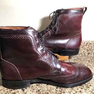 Allen Edmonds Shell Cordovan Dalton Boots, US Size 14E. image 3