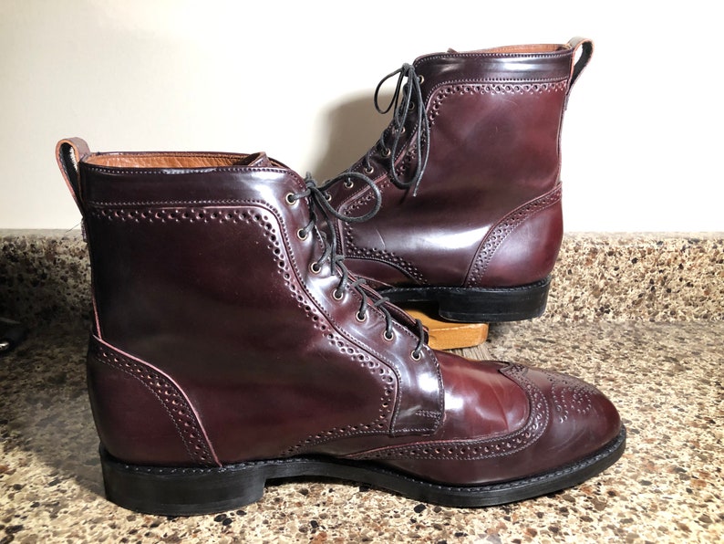 Allen Edmonds Shell Cordovan Dalton Boots, US Size 14E. image 3