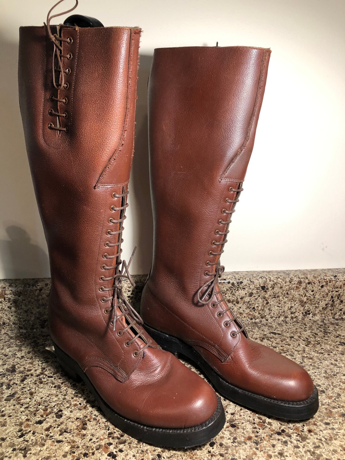 Vintage Canadian RCMP Strathcona High Brown Boots Size 8.5D | Etsy