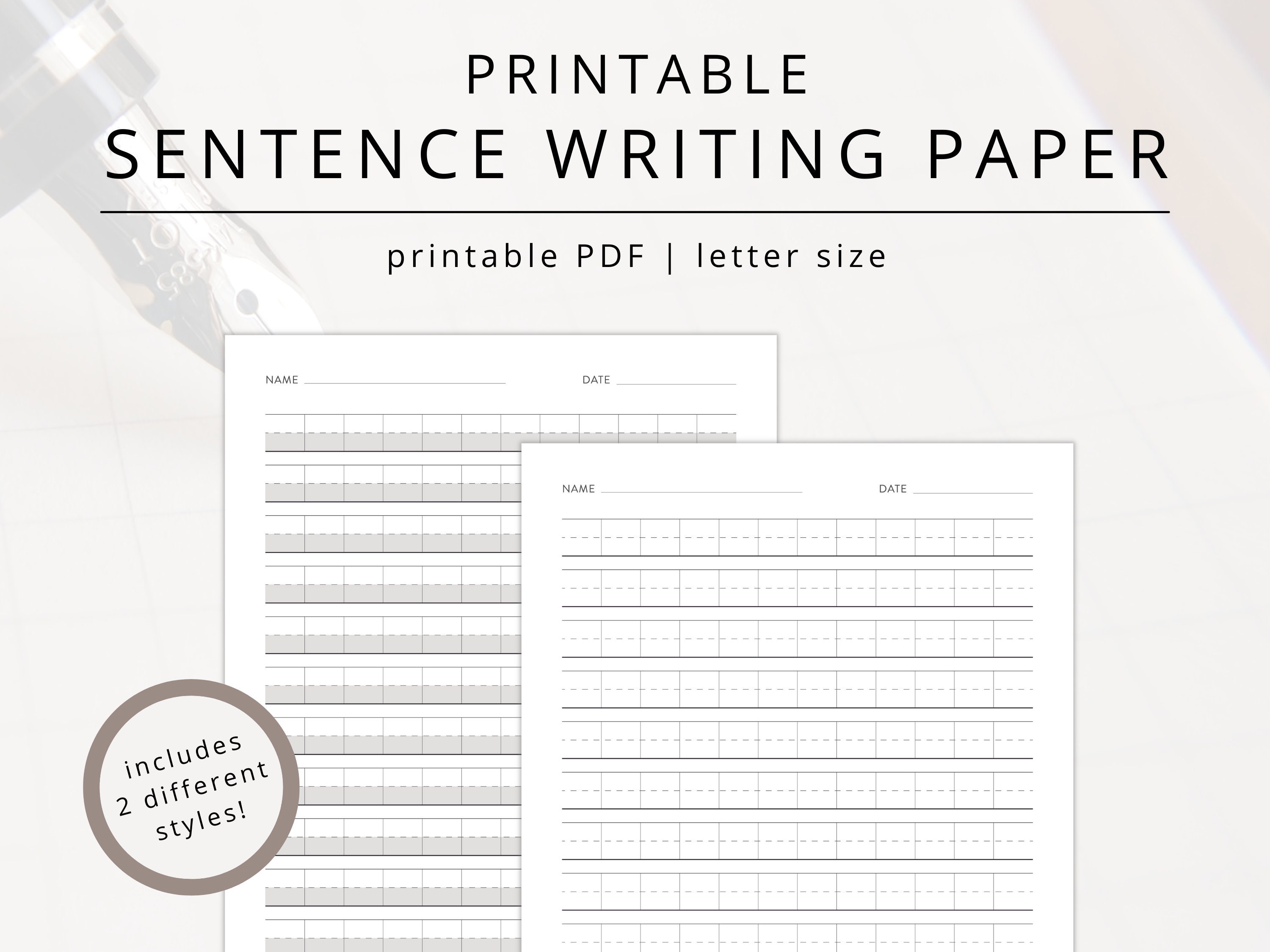 Kindergarten Writing Paper - Etsy
