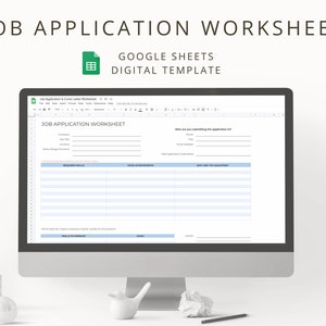 Digital Job Application & Targeted Cover Letter Writing Worksheet for ...