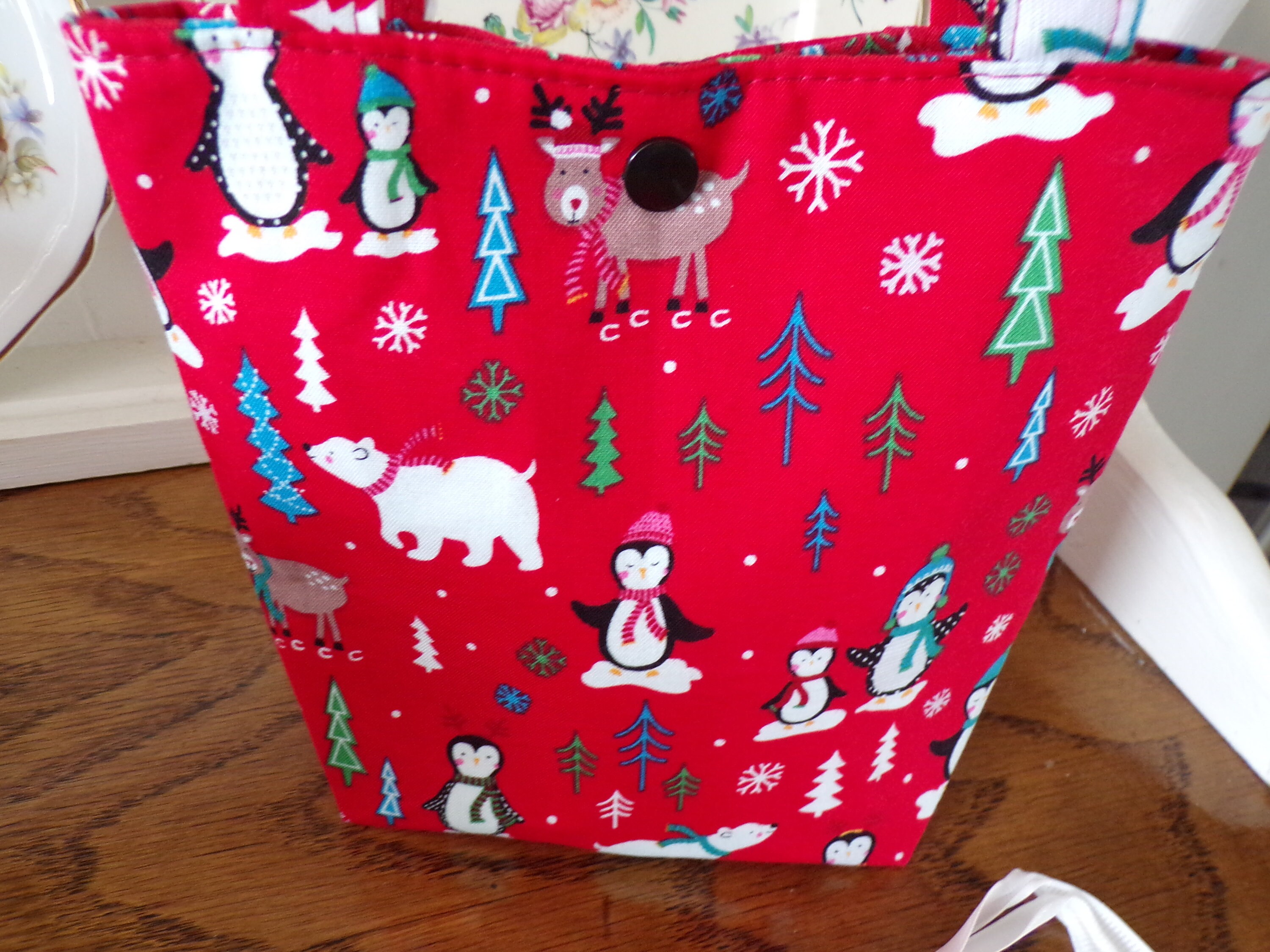 Christmas Fabric Gift Bag and Fabric Gift Tag Etsy New Zealand