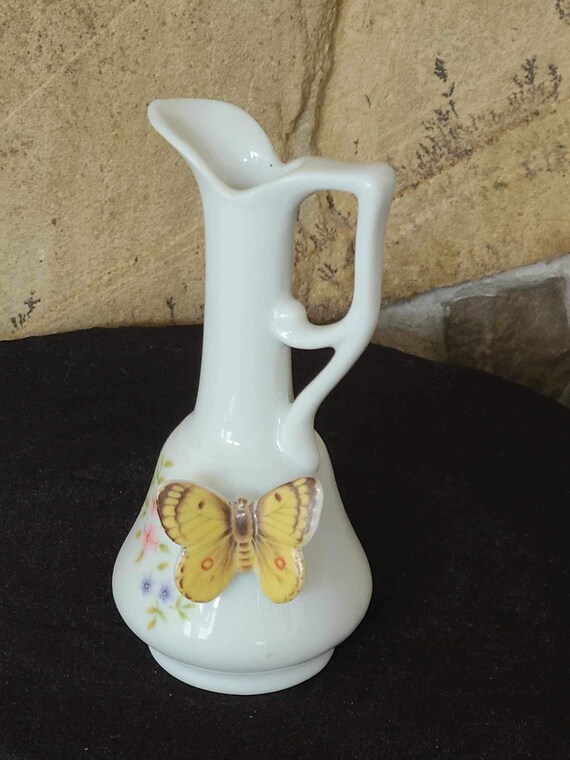 Vintaged Butterfly Bud Vase   LH