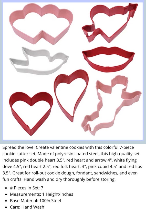 Valentine Shapes Cookie Cutters