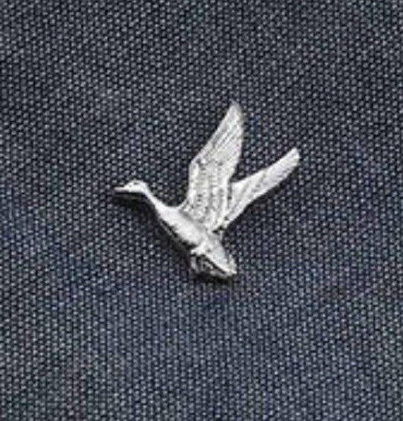 Duck Tie Tack Silver Tone ( New)
