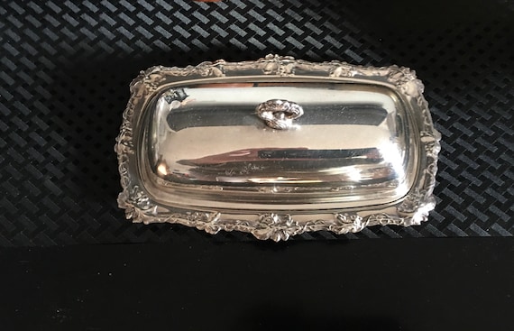 Silver Plated Butter Dish Celtic Quality and Crosby