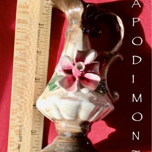 6&quot; Vintage Capodimonte Italian Flower Pitcher