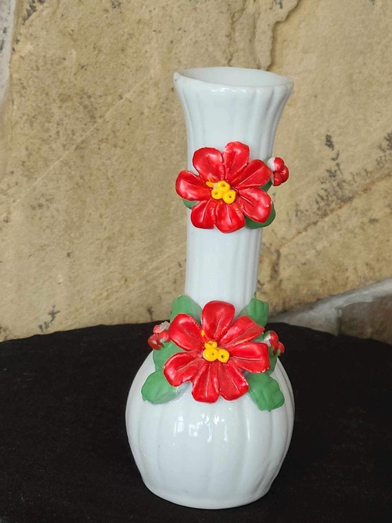 Vintage Bisque Bud Vase  LH