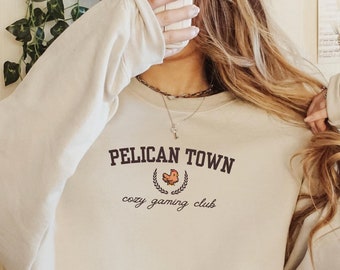 Pelican Town Sweatshirt – Stardew Valley Inspired Cozy Gamer Apparel