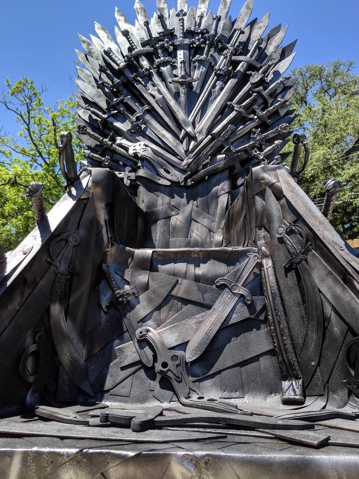 Iron Throne Game of Thrones Chair Life Size Throne Halloween