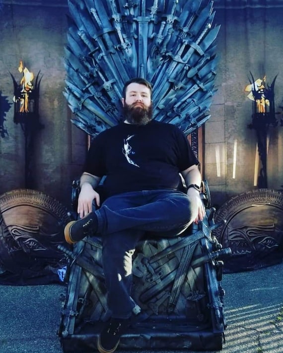 Iron Throne Game Of Thrones Chair Life Size Replica Etsy