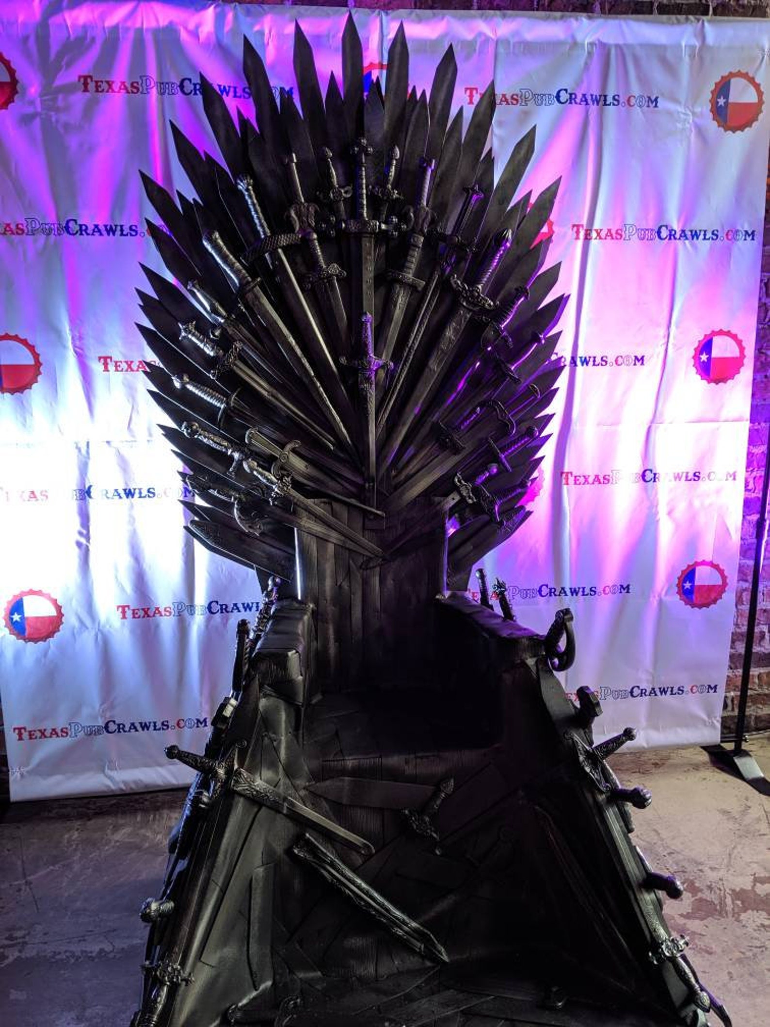 Iron Throne Game of Thrones Chair Life Size, Throne, Halloween, GOT, Cosplay, Sword, Wedding