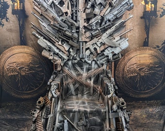 Handcrafted Firearm Throne - Game of Thrones Inspired Decor