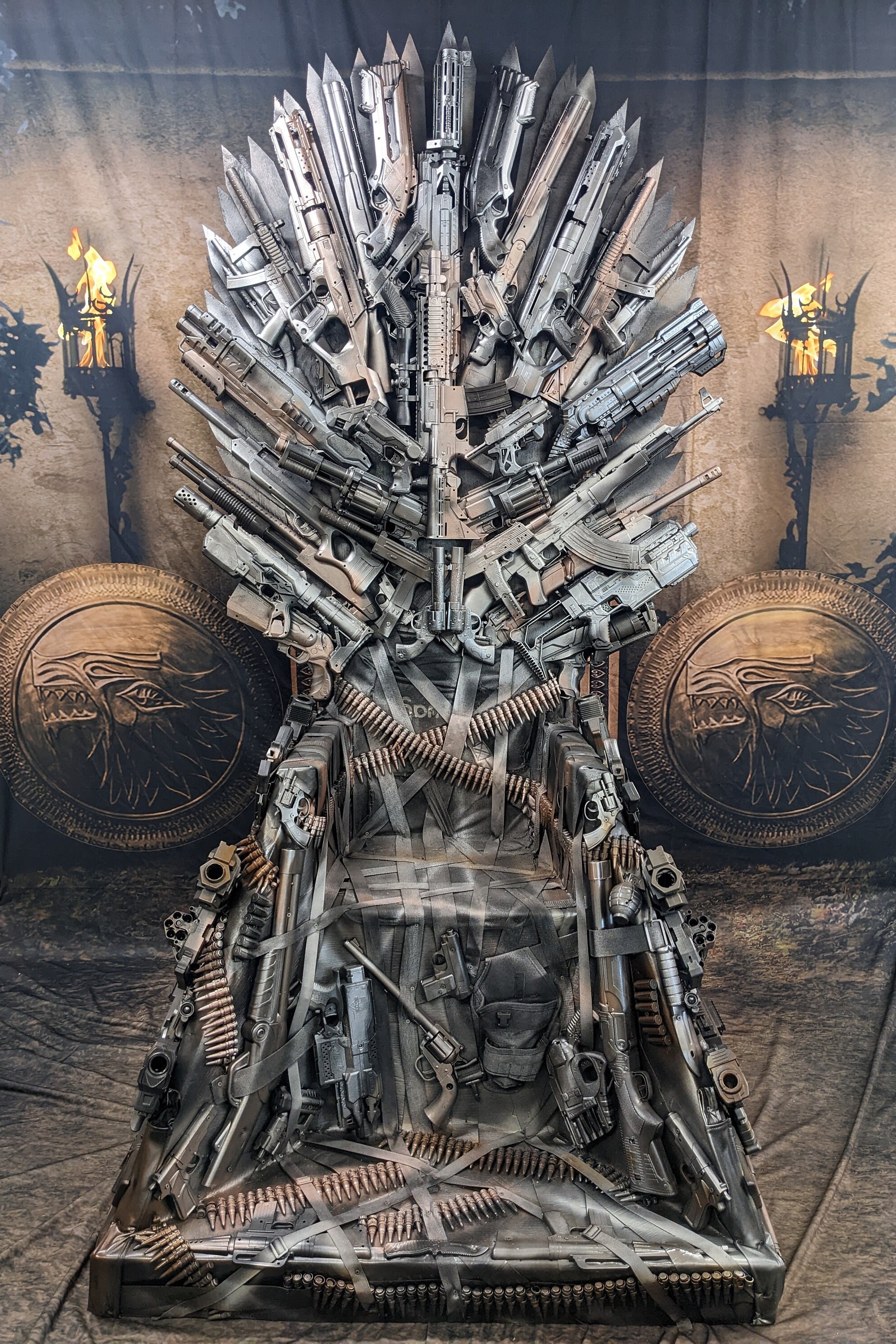 Handcrafted Firearm Throne - Game of Thrones Inspired Decor - Etsy, image size:2000x3000