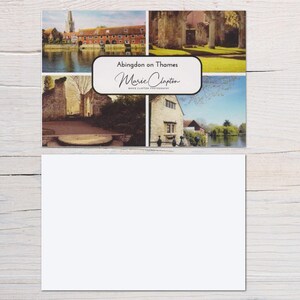 Pak van 5 Abingdon Oxfordshire blanco ansichtkaarten