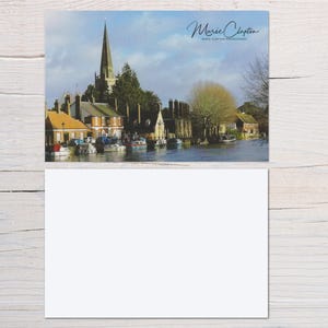 Pak van 5 Abingdon Oxfordshire blanco ansichtkaarten