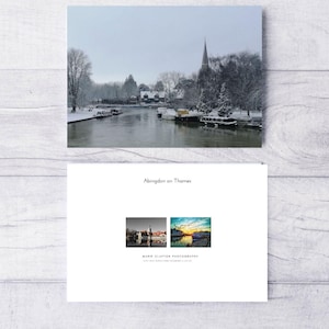 Carte de voeux vierge A6 - Abingdon on Thames Oxfordshire - Cartes - Anniversaire - Toutes occasions - Merci - Guérir bientôt - Sympathy