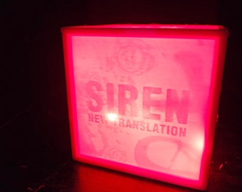 Siren & Siren Blood Curse lithophane red lightlight box 4×4×4