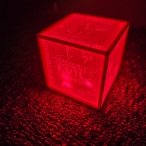 Resident Evil 1, 2, 3, & 4 custom-made lithophane red night light handmade