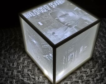 Silent Hill 1 lithophane nightlight cube A Terrifying Collectible