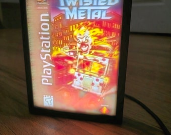 Twisted Metal 1 cover colored backlit lithophane 4×6