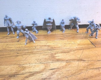 Miniatures Street Fighter en résine : modèles non peints à peindre