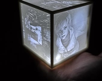 Silent Hill 3 Musik Lithophan-Foto-Leuchtkasten Entfessle die eindringliche Schönheit