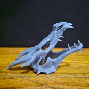 Skyrim Dragon Skull model 3d printed