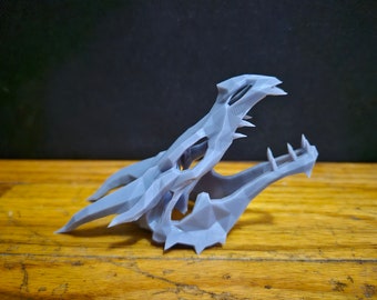 Skyrim Dragon Skull model 3d printed