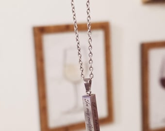 Silent Hill Three Side Engraved Necklace Fourth side blank custom – In My Restless Dreams Horror Pendant