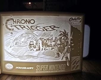Chrono Trigger SNES civer lithophane nightlight 3d printed