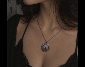 Silent Hill Maria Necklace – James & Maria Embrace, Custom Engraved Stainless