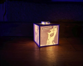 Boîte lumineuse lithographiée Manhunt PS2 imprimée en 3D, lampe de jeu d'horreur rétro, décoration pour salle de jeux vidéo, cadeau collector Manhunt