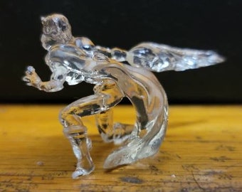 Raziel Legacy of Kain Handmade mini model clear crystal & crystal green