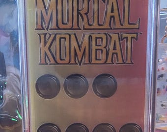 Mortal Kombat Sega Genesis Blood Code Keychain ABACABB Retro Gaming Keychain