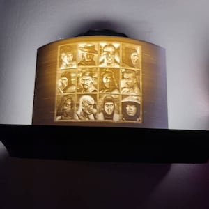 Mortal Kombat 2 lithophane nightlight fighter select screen handmade